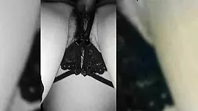 Hot girlfriend gifts lingerie then bends over for athletic japanese anal doggystyle pounding!