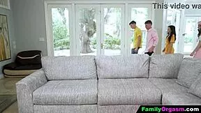 Troublemaker Brothers Pound Stepsisters' Petite Asses in Wild Orgy