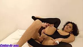 Novinha Brasileira Bounces Perfect Bubble Ass on Cock in Sheer Lingerie