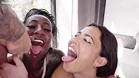 I dreamed of pounding three hot women in a wild interracial orgy at once!