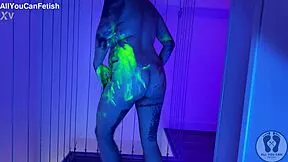 Chubby Body Painted Twerk Striptease Big Tits 4K
