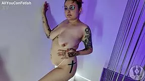 Chubby Body Painted Twerk Striptease Big Tits 4K