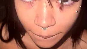 Best Teen Model Gags on Monster Cock with Sloppy Deepthroat Cumshot