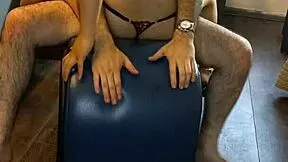 Alicia the Horny Student Sits on My Face for Footjob then Rides Me Hard