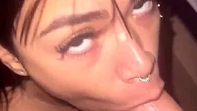 Best Teen Model Gags on Monster Cock with Sloppy Deepthroat Cumshot