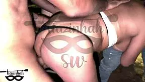 tiazinhah drags a carnival bunny from the block straight to dogging square for gangbang fun