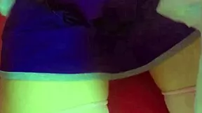 i'm so horny n naughty stickin' out my tongue while i masturbate wet in skirt.
