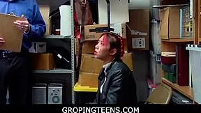 gropin this hot asian milf christy love fuckin security to save her virgin teen stepdaughter 😏👮‍♂️