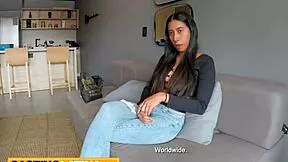 Hey check out this big tits latina teen ridin' that monster cock rough in castin'!
