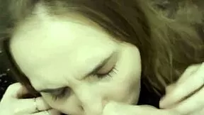 Wanna see her slurp cock for a cocktail outside like a naughty student slut?