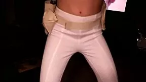 padme amidala rides huge cock cowgirl in star wars cosplay parody creampie filling her big pussy lips