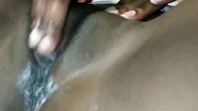 my juicy virgin chocolate pussy creams from intense fingering