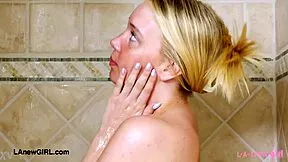 oh man i took that teen blonde model shower and it got me so umm wet