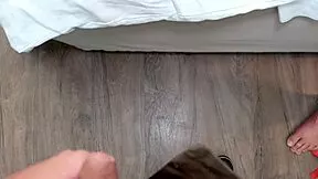 scandinavian husband watches finnish wife take bareback pounding from neighbor