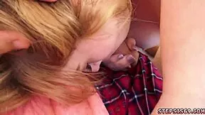 tits glasses blowjob in classroom stepbro obsesses over petite redhead