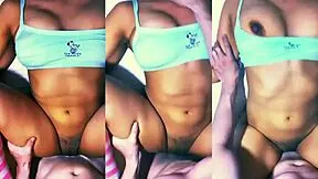 shy latina college student neighbor orgasms on cheating cock