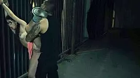 slave gangbang with cute glasses girl bound bdsm hardcore domination by guys 😈🔗