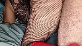 Stepdad's cock fills all my holiday holes what a gift!