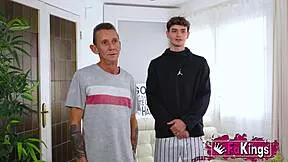 Young Lily Morena teaches elder stud dirty sex lessons tag team style
