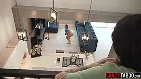 yo stepsis stretching her tight pussy and i spy then get that perfect handjob 😏💦
