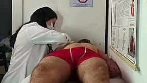 nurse watches patient's huge erection then rides brazilian cock dirty