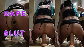 Damn, trans flaquita's ass takes monster cock fisting!