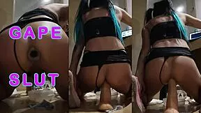 Damn, trans flaquita's ass takes monster cock fisting!