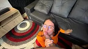 anal vaquera cosplay with scooby doo velma jenifer play sounds hot