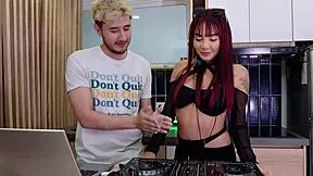 hey allison sweet, that colombian dj ass shakes wild on hard cock post-party