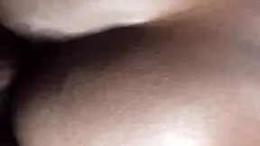 Wow! Ebony teen 18+ rides long curved cock while family hears in other rooms!