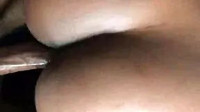 Wow! Ebony teen 18+ rides long curved cock while family hears in other rooms!