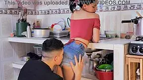 Stepsis Kitchen Fuck While Mom Christmas Shops Secretly