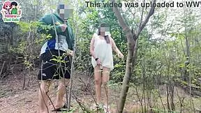 i devour thai pussy deep in forest outdoors!