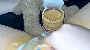 Craziest food masturbation by kinky arab stepsis rips clothes drips pussy in la