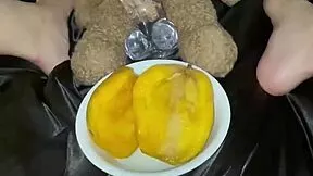 Craziest food masturbation by kinky arab stepsis rips clothes drips pussy in la