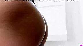 Uma Jolie strips lingerie showing small tits big ass