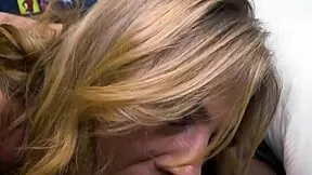 Hot Blonde Dutch Babe Gets Bent Over and Pounded by Black Cock in Bedroom!
