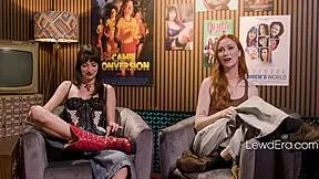 me and my bestie lana small talk about those wild pornstar parties... scarlet skies too