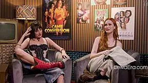 me and my bestie lana small talk about those wild pornstar parties... scarlet skies too