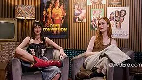 me and my bestie lana small talk about those wild pornstar parties... scarlet skies too