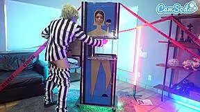 beetlejuice cosplay threesome wednesday addams big tits stepmom ffm girls kissing face sitting cowgirl dripping pussy 😈🔥💦