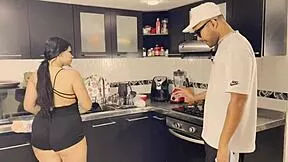 My Husband Pounds My Thick Latina Ass Doggystyle in Kitchen Missionary - Mia Montielth