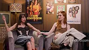me and my bestie lana small talk about those wild pornstar parties... scarlet skies too