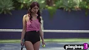 petite noemi moon strips bubble butt for playboy posing