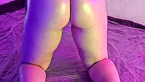 Feel this flexible oily bitch smother your face with her pink shallow cunt!