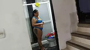 i spot big ass latina on beach invite her home for doggystyle pounding