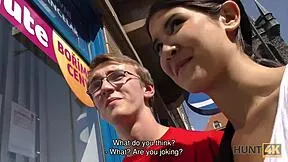 slutty girl does it all for cash from that stranger hunt4k style