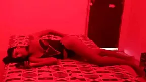 Private Red Light Bed Dance Leads To Wild Friend Sex!