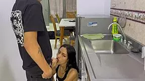 Beginner plumber fucks tiny latina pays with tight pussy work taboos
