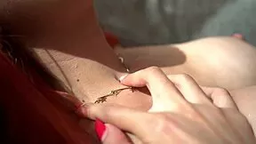 Teen Redhead Slowly Takes Off Clothes And Touches Herself